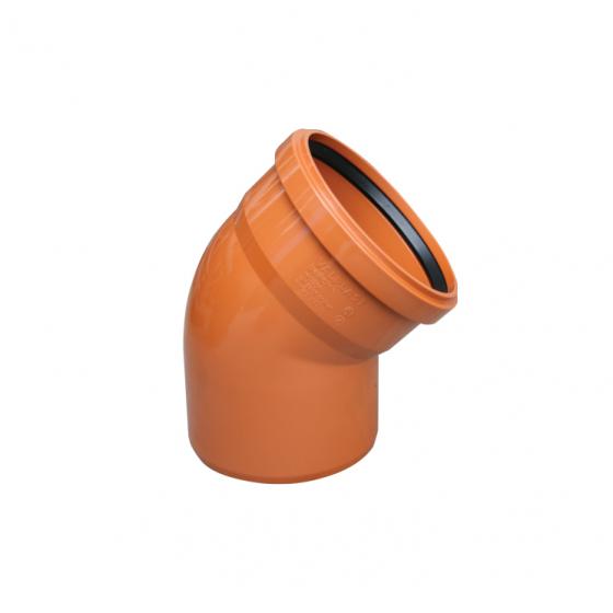 Curba canal valplast pvc 15grd d.110 buc