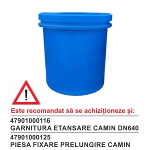 Prelungire valspring l=600mm pt.cabina-put/camin vane