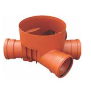 Baza valplast camin racord/inspectie dn315 45# 3in 1out d.160