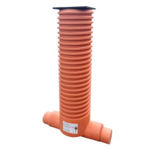 Camin inspectie pe valplast d.400 1in/1out 200/160 capac fonta b125 h1,0m