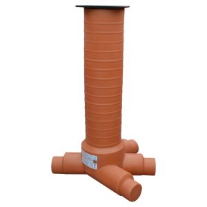Camin inspectie pe valplast d.315 3in1out 200/160 capac fonta b125 h1,6m